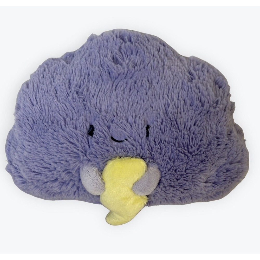 Squishable Purple Lavender Storm Cloud Lightning Bolt Stuffed‎  12" Shaggy Plush